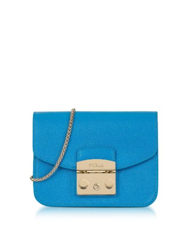 Furla - Cerulean Blue Metropolis Mini Crossbody Bag