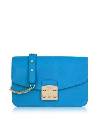 Furla - Cerulean Blue Metropolis Small Shoulder Bag