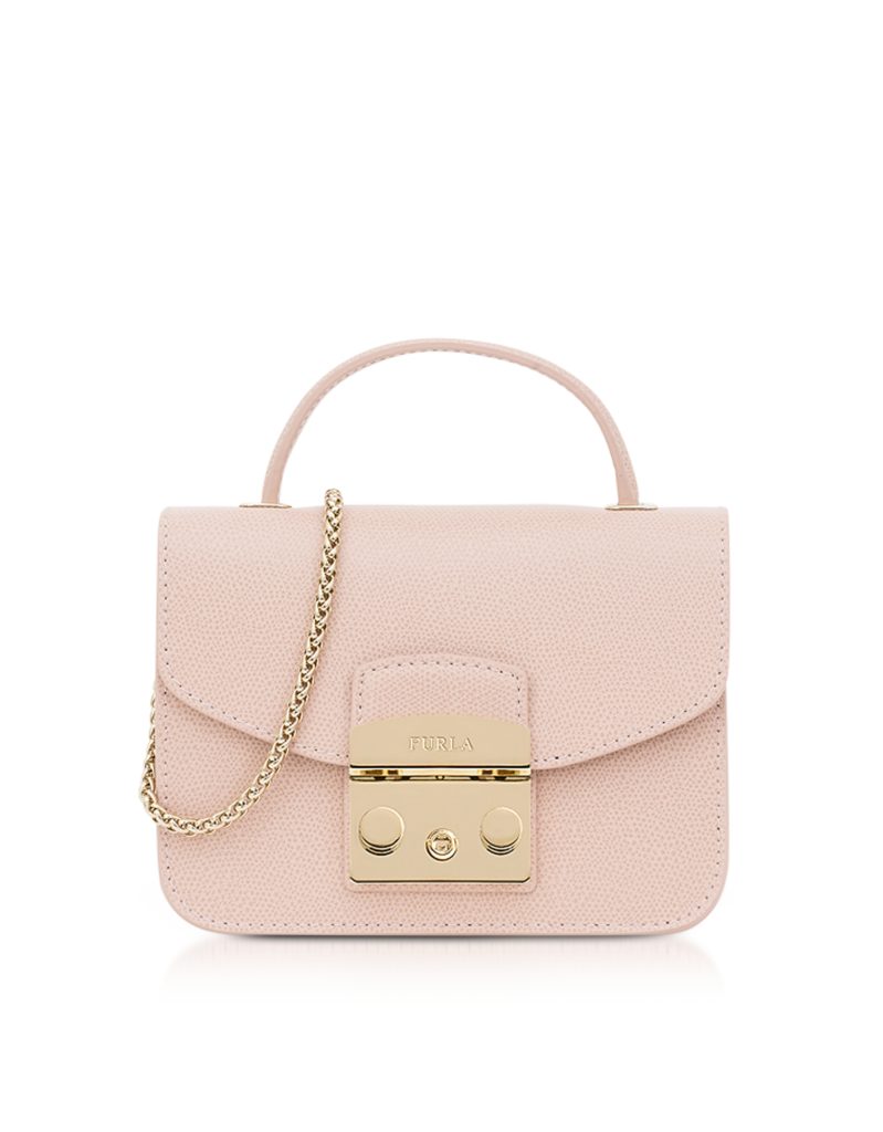 Furla - Moonstone Metropolis Mini Top Handle Crossbody Bag | ABOUT ICONS