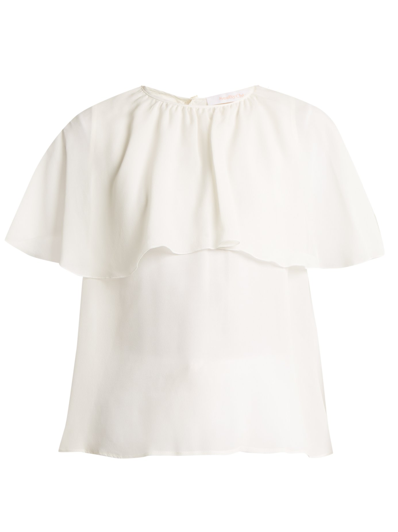 See By Chloé - Ruffle-Tiered Top - White | ABOUT ICONS