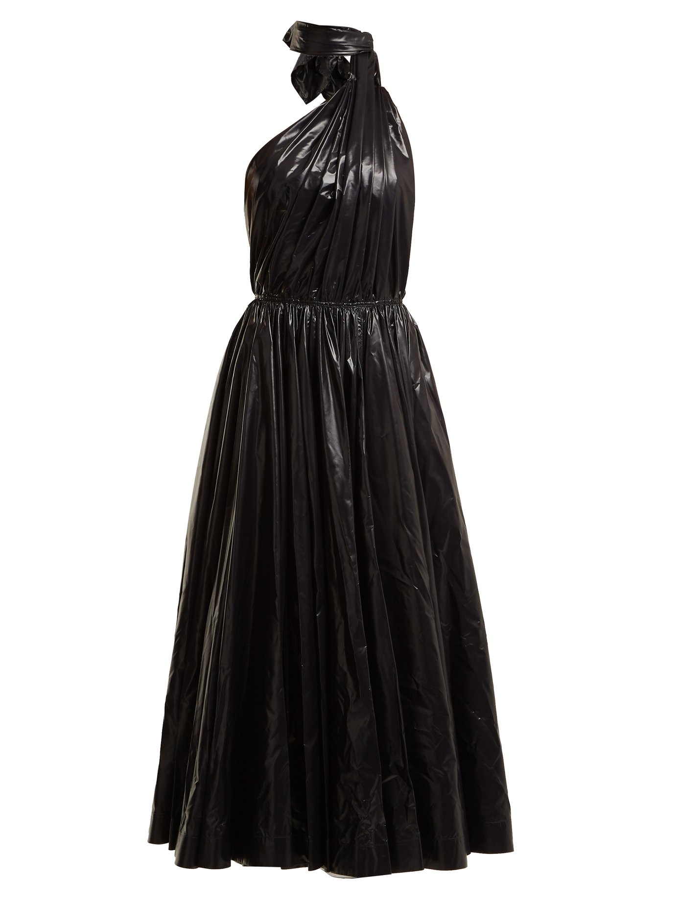 Calvin Klein 205W39NYC - Tie-Neck Nylon A-Line Dress | ABOUT ICONS