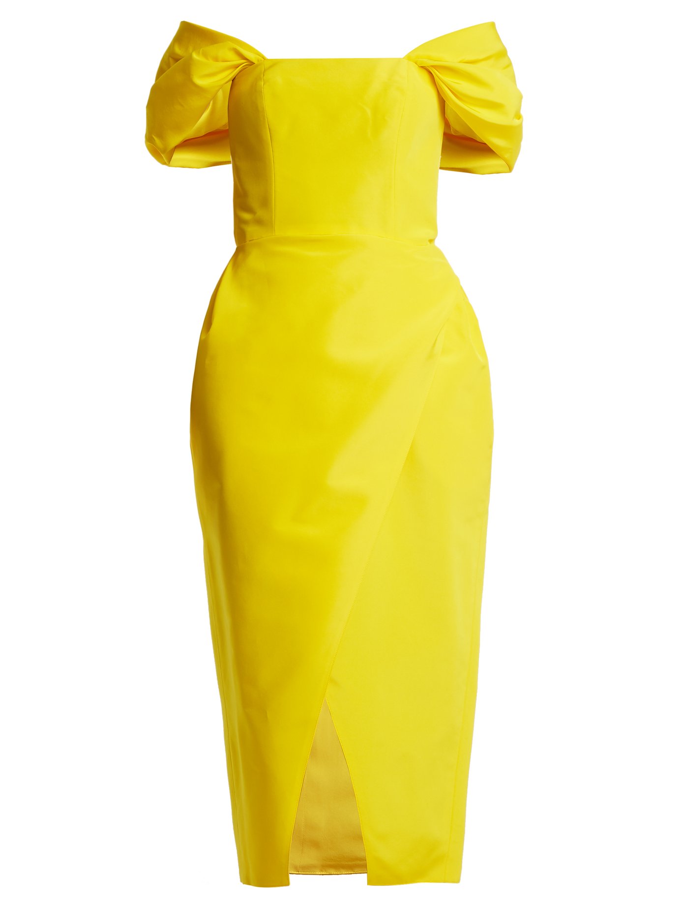 yellow dress carolina herrera