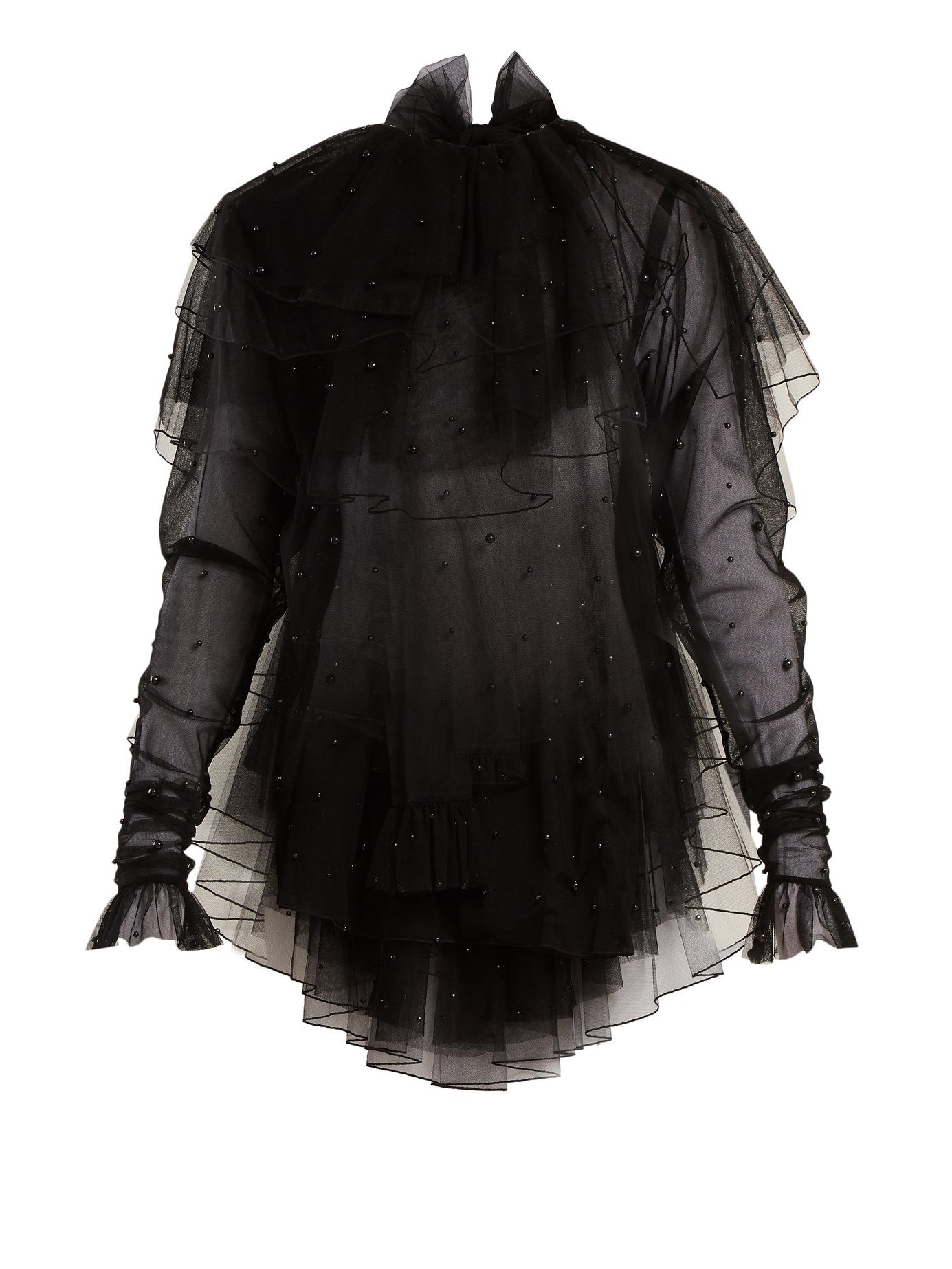Rodarte - Tiered-Ruffle Tulle Blouse | ABOUT ICONS