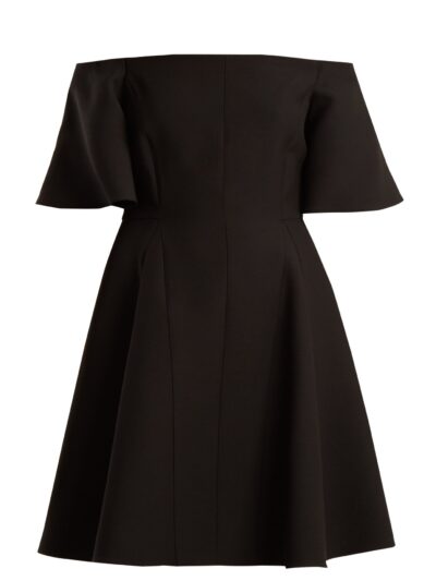 Valentino - Off-The-Shoulder Silk-Crepe Dress