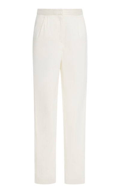 Mansur Gavriel - Cropped Twill Tapered Pants - White