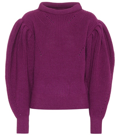 Isabel Marant - Brettany Wool Sweater - Purple | ABOUT ICONS