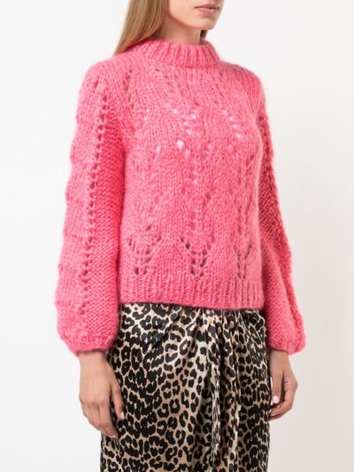 Ganni - Knitted Sweater - Pink 2