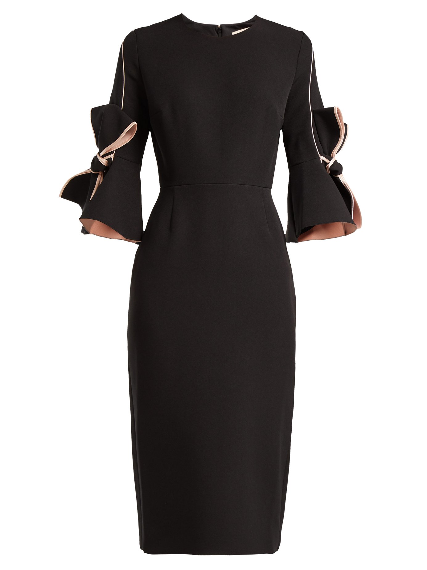 Roksanda - Lavette Bow-Trimmed Crepe Dress | ABOUT ICONS