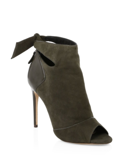 Alexandre Birman - Tory Suede & Leather Open Toe Booties