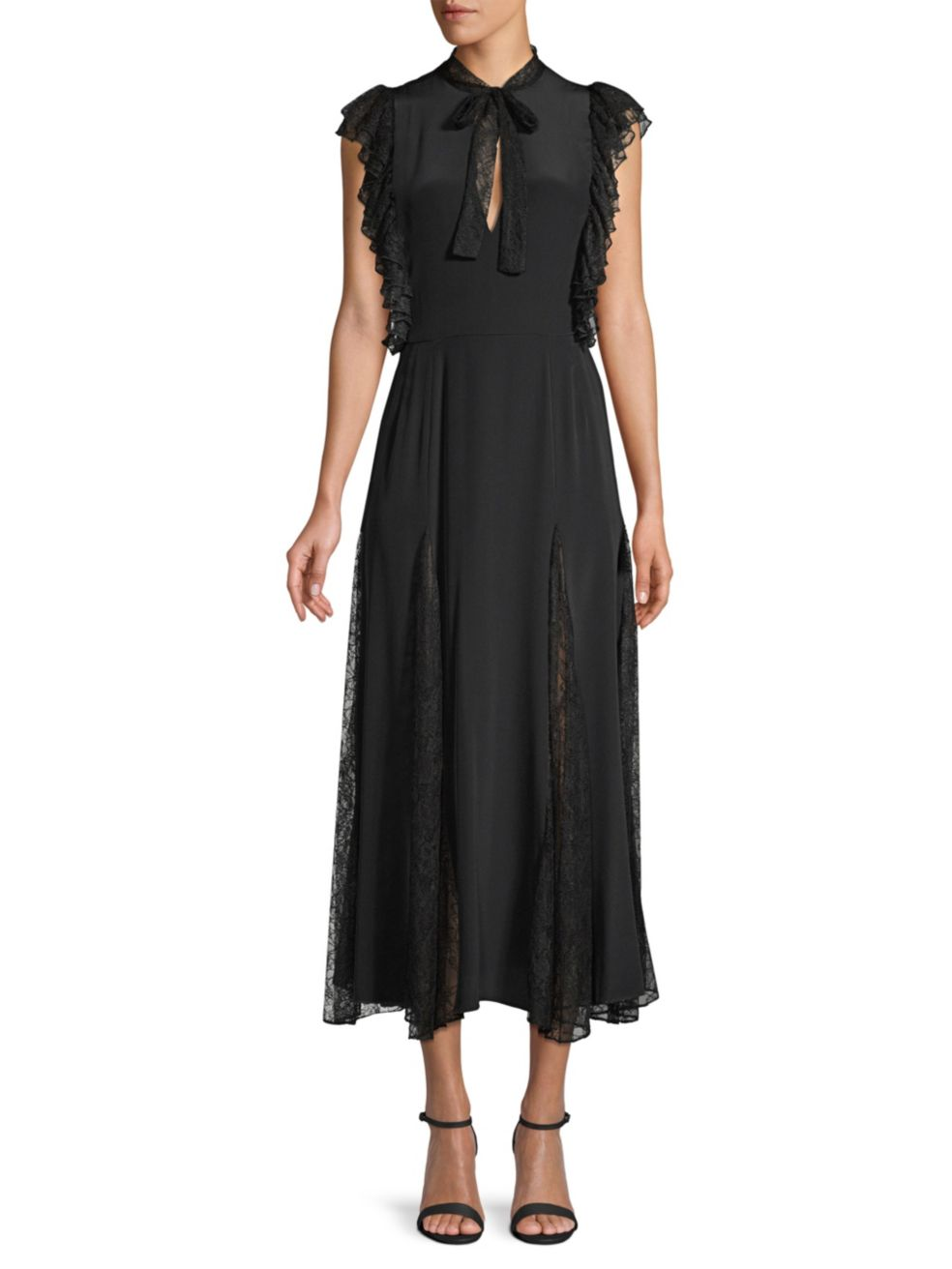 Alexis - Sterling Ruffle Sleeve Midi Dress | ABOUT ICONS