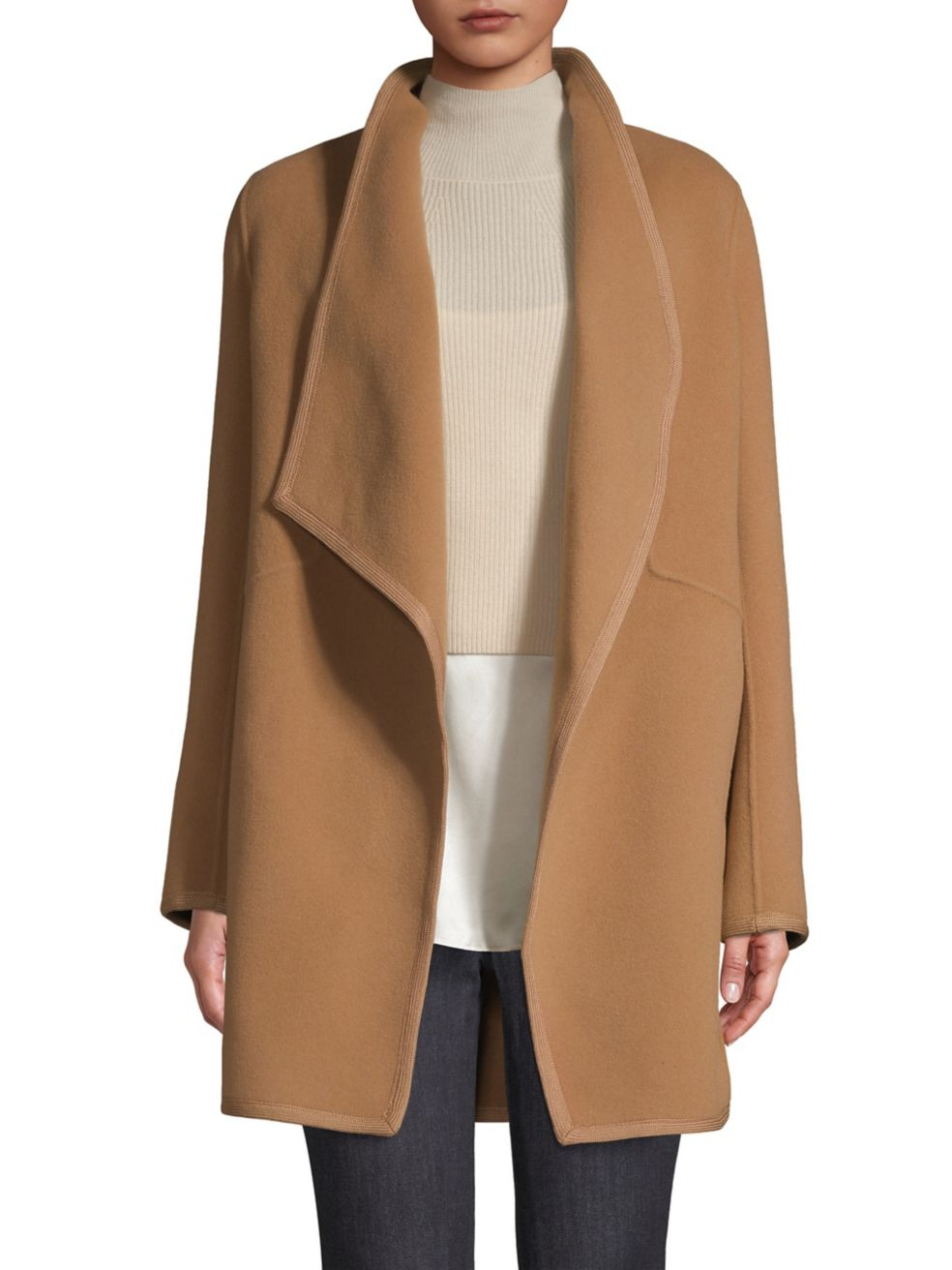 Elie Tahari - Christina Double Face Wool Car Coat | ABOUT ICONS