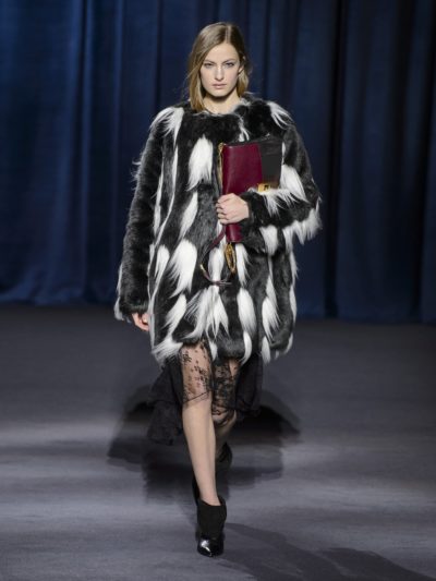 Givenchy - Oversized Faux-Fur Coat Look