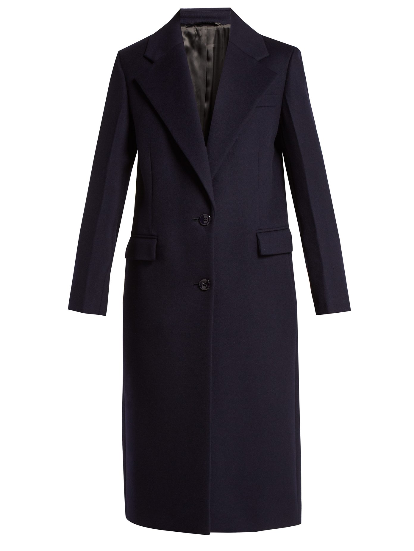 Joseph - Magnus Single-Breasted Wool-Blend Coat - Navy | ABOUT ICONS