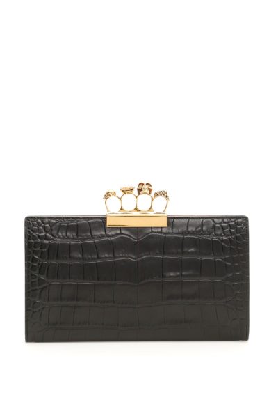 Alexander McQueen - Four Ring Skull Clutch