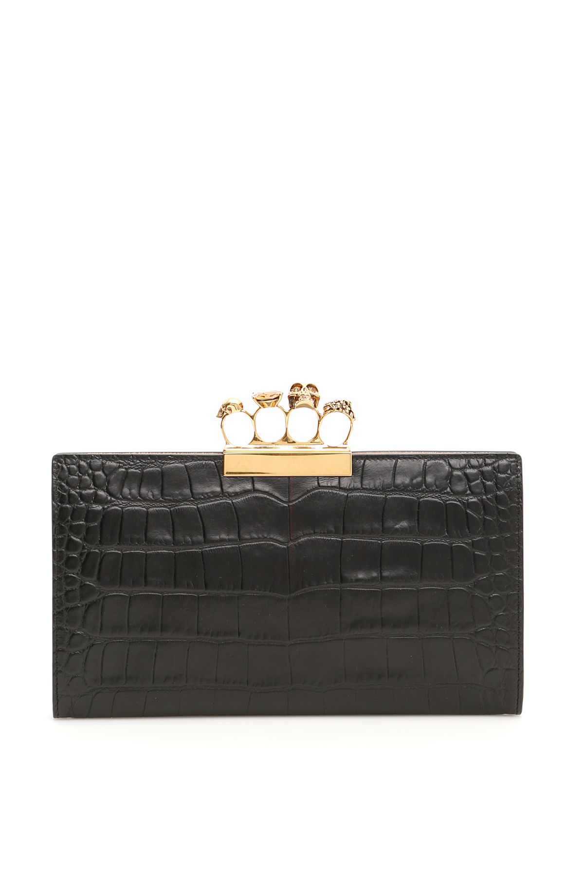 Alexander McQueen - Four Ring Skull Clutch | ABOUT ICONS