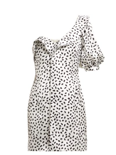 Self-Portrait - Dot-Print Dress