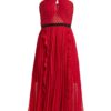 Self-Portrait - Ruffle-Trimmed Pleated Dress