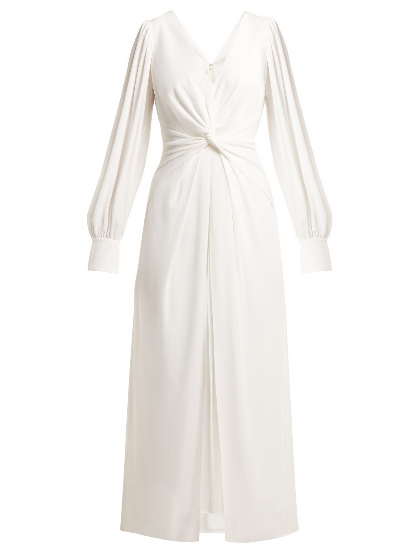 Self-Portrait - Twist-Front Dress - White | ABOUT ICONS
