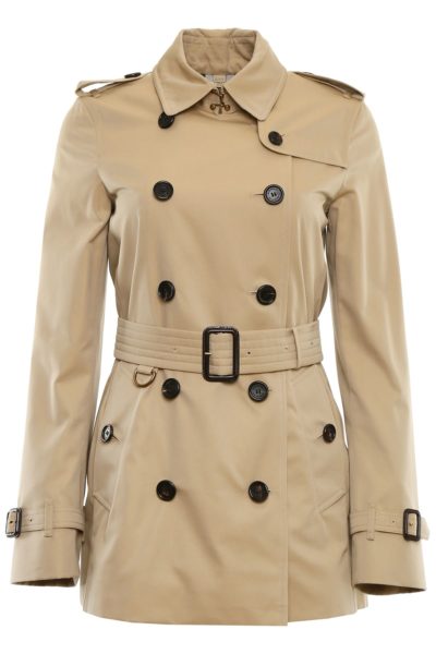 burberry - short kensington trench coat - beige