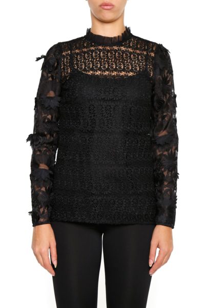 michael michael kors - lace mix blouse