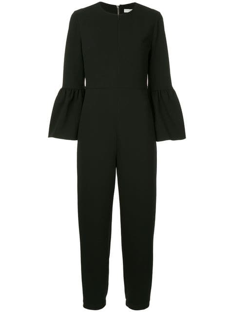 Tibi - Bell Sleeve Jumpsuit - Black | ABOUT ICONS