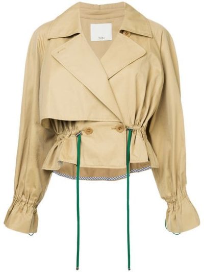 Tibi - Cropped Trench Coat | ABOUT ICONS