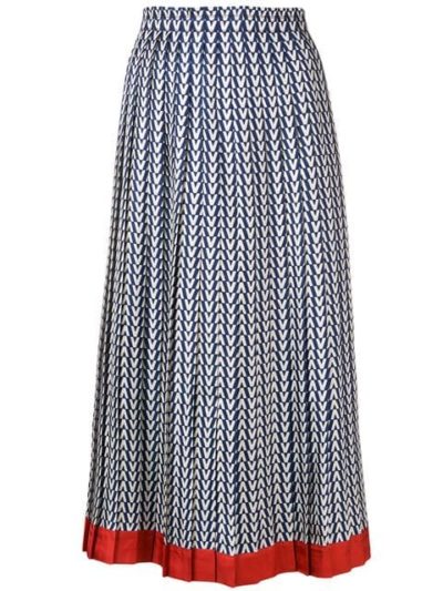 Valentino - Optical Logo Print Skirt