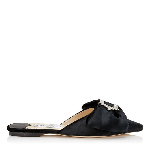 Jimmy Choo - Georgia Flat - Black | ABOUT ICONS