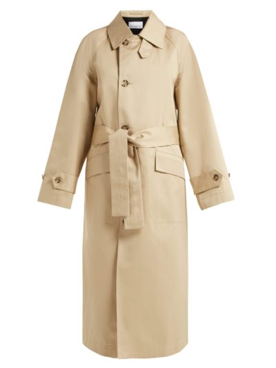 RAEY - Split-Back Cotton Trench Coat