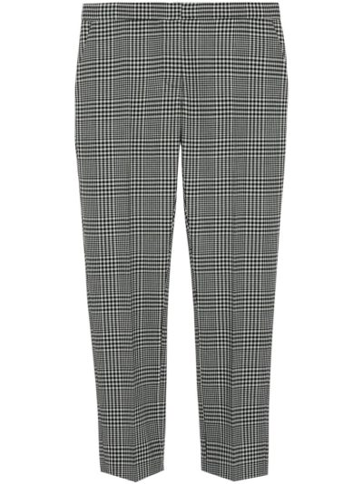 Burberry - Straight Fit Prince of Wales Check Wool Trousers