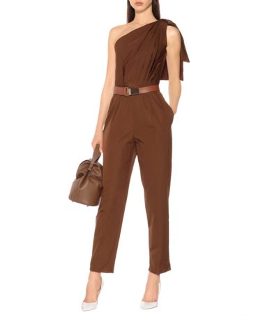 Max Mara - Avola Cotton Poplin Jumpsuit Look