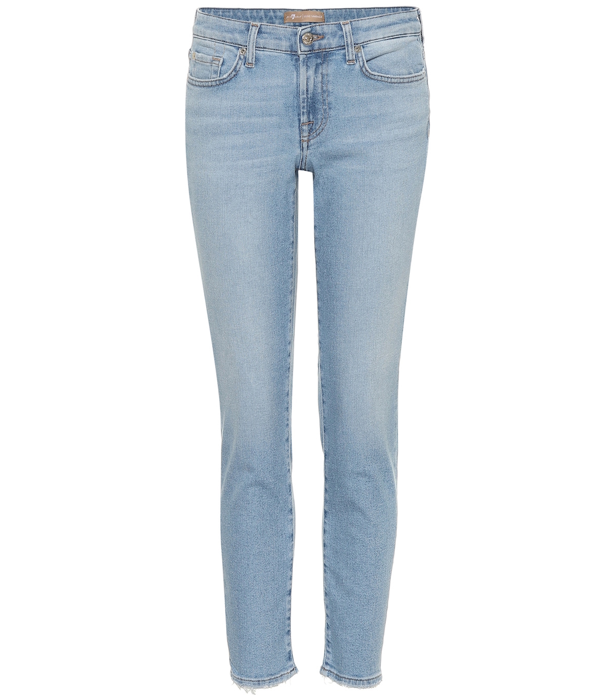 7 For All Mankind - Pyper Cropped Mid-Rise Skinny Jeans | ABOUT ICONS