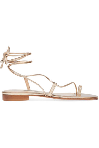 Emme Parsons - Susan Metallic Leather Sandals Gold