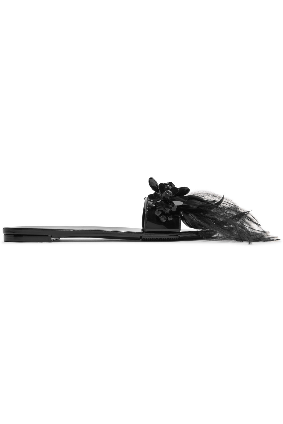 Simone Rocha - Bead and Feather-Embellished PVC Slides | ABOUT ICONS