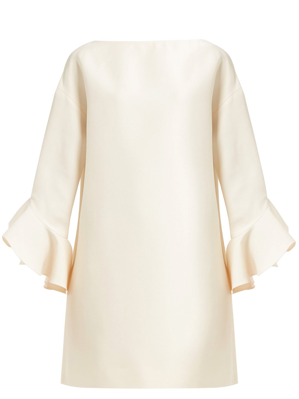 Valentino - Fluted Wool-Blend Crepe Mini Dress | ABOUT ICONS