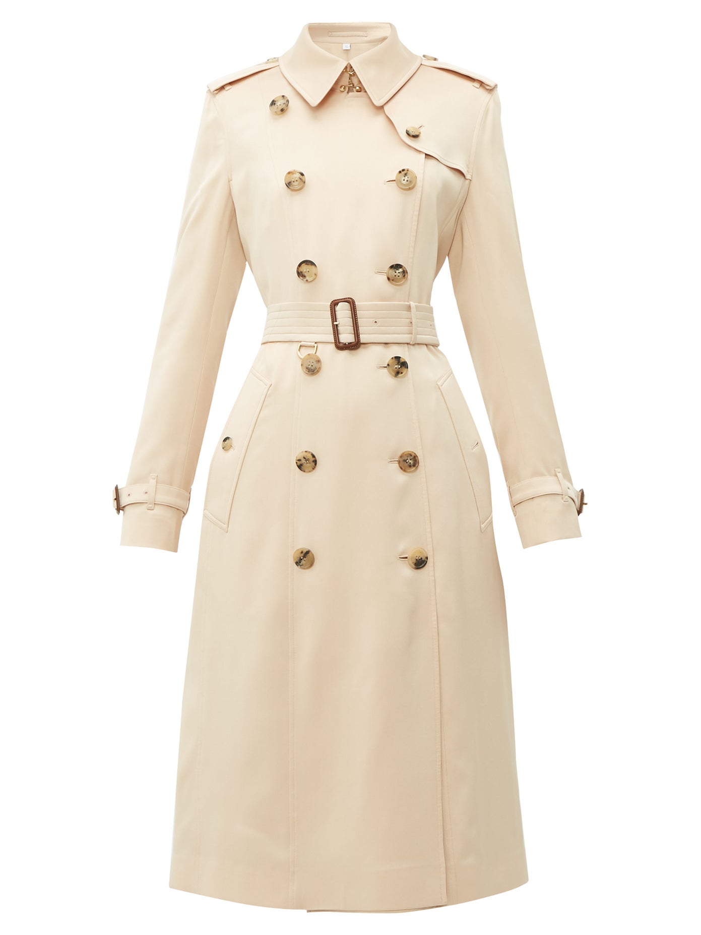 Burberry - Bostcastle Double-Breasted Silk Trench Coat | ABOUT ICONS
