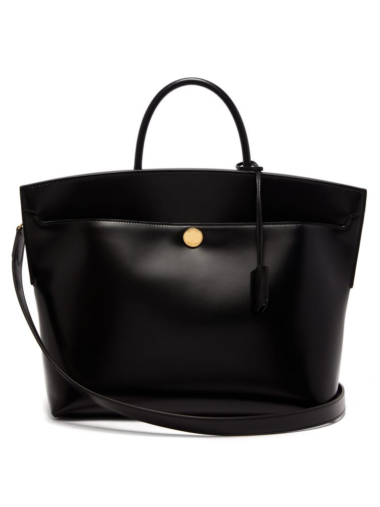 Burberry - Society Leather Tote Bag | ABOUT ICONS