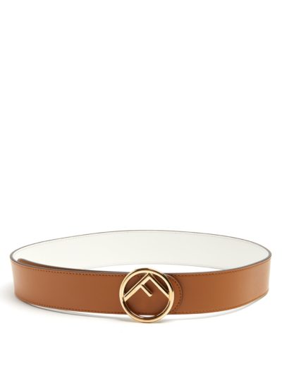 fendi - f-logo leather belt - look
