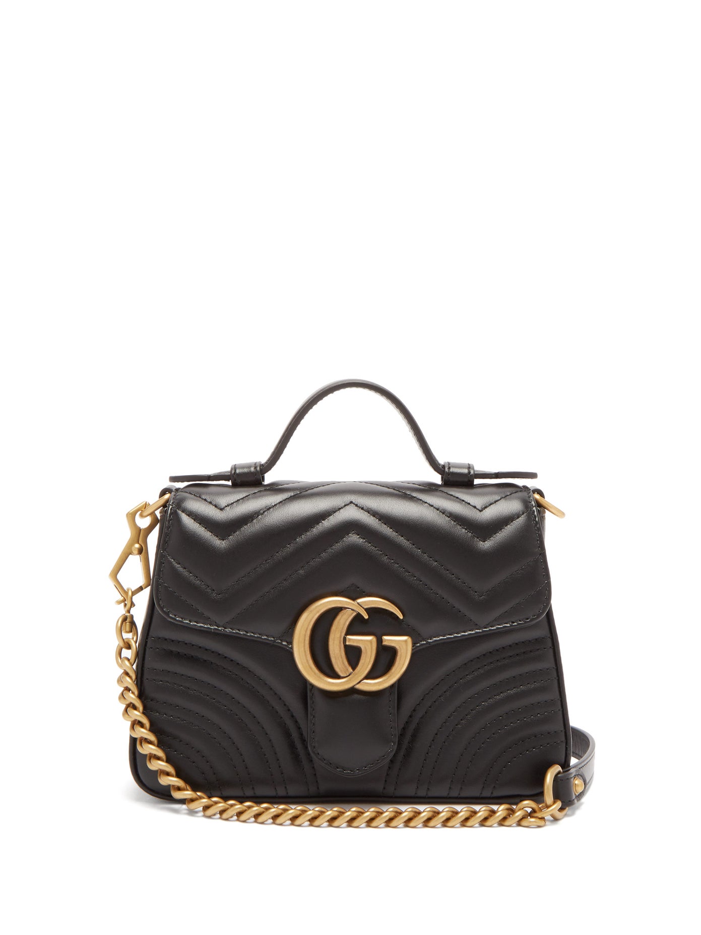 Gucci - Gg Marmont Mini Quilted-Leather Cross-Body Bag | ABOUT ICONS