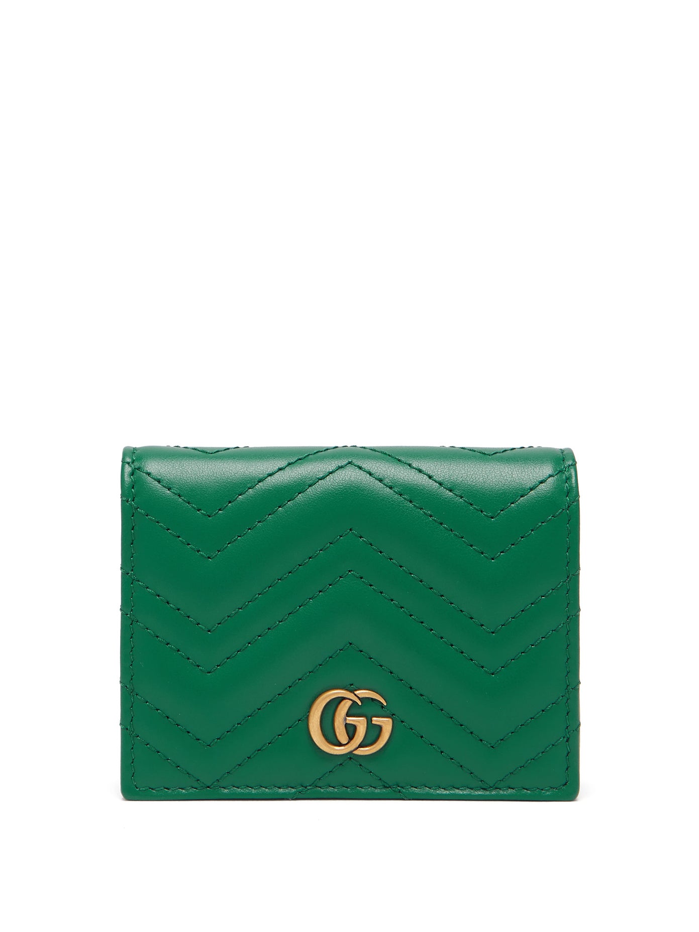 Gucci - Gg Marmont Quilted-Leather Wallet | ABOUT ICONS