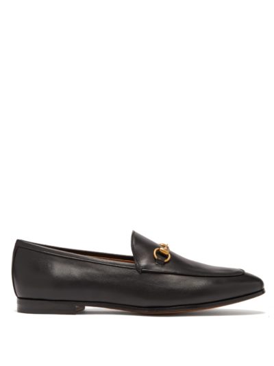 gucci - jordaan leather loafers