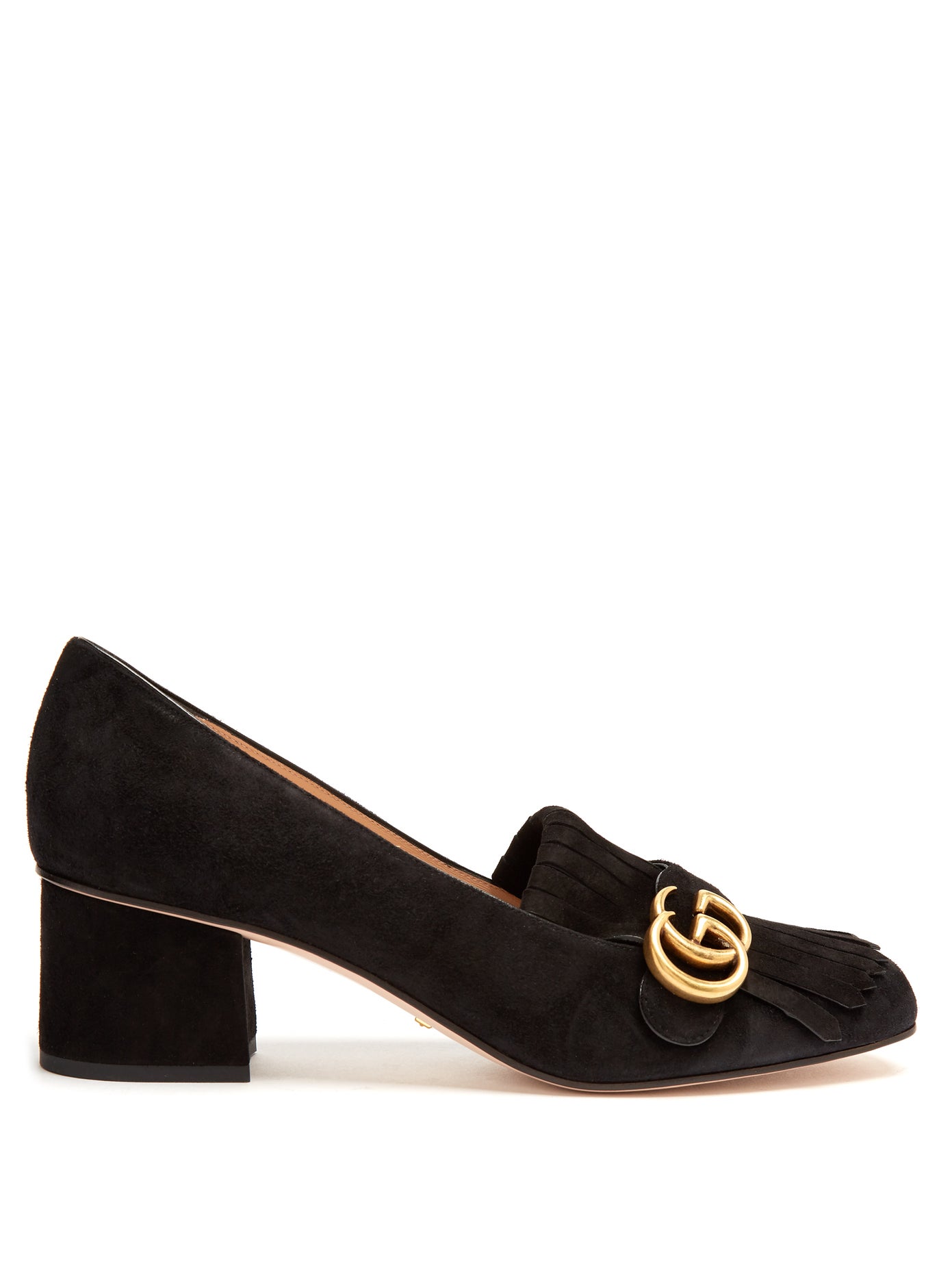 Gucci - Marmont Fringed Suede Loafers | ABOUT ICONS