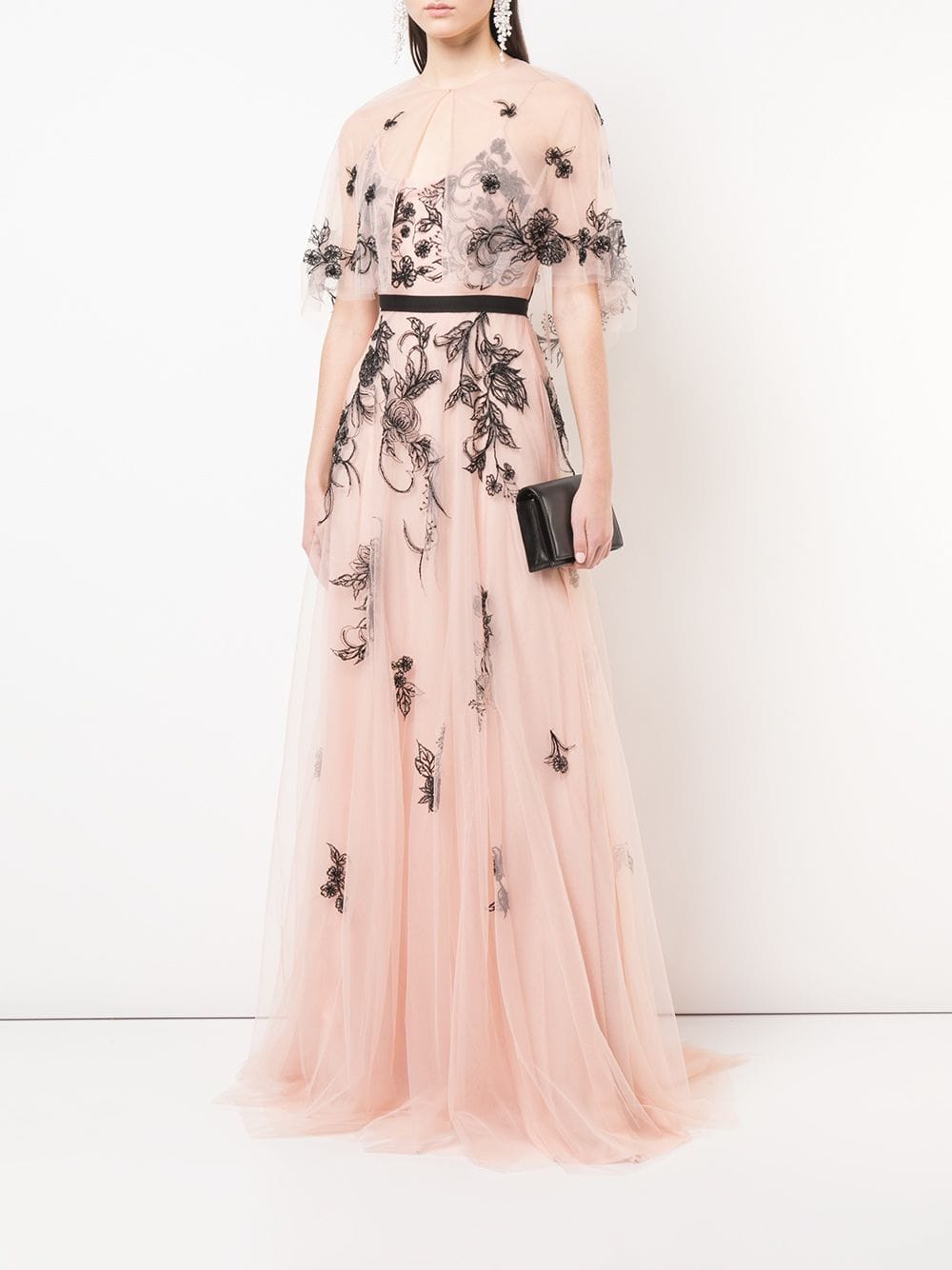 Marchesa Notte - Long Embroidered Gown | ABOUT ICONS