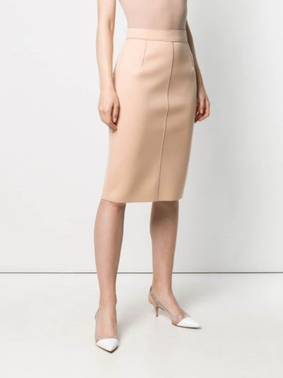 n.21 - high-waist fitted skirt - look