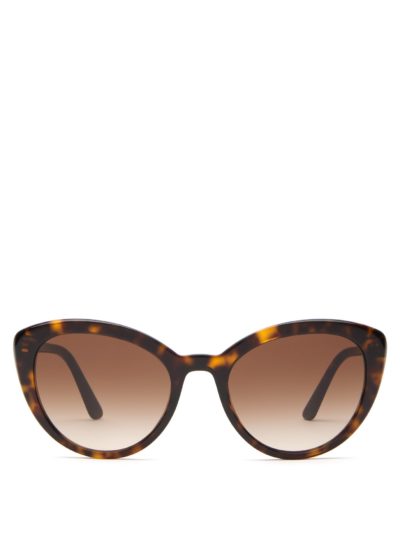 prada - cat-eye tortoiseshell-acetate sunglasses