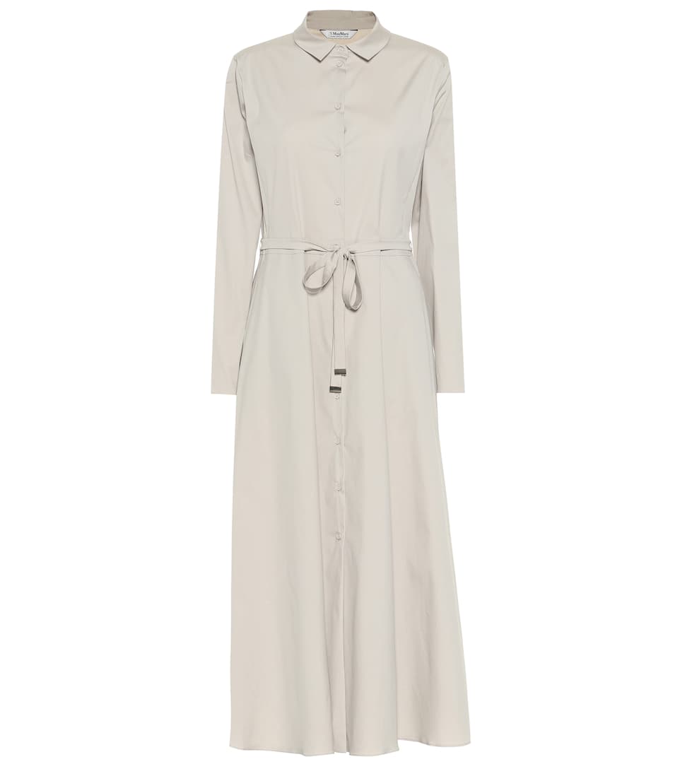 S Max Mara - Vernice Cotton Blend Maxi Dress | ABOUT ICONS