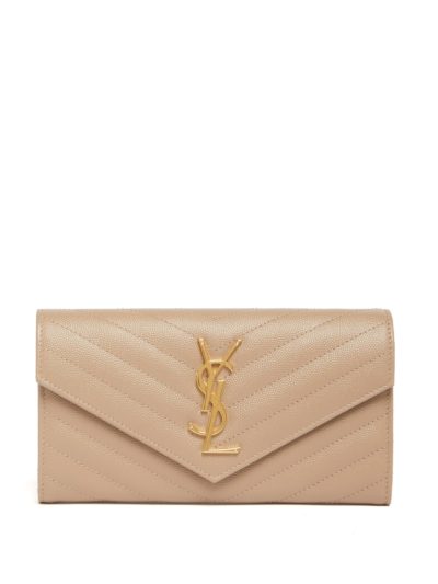 saint laurent - monogram quilted-leather wallet