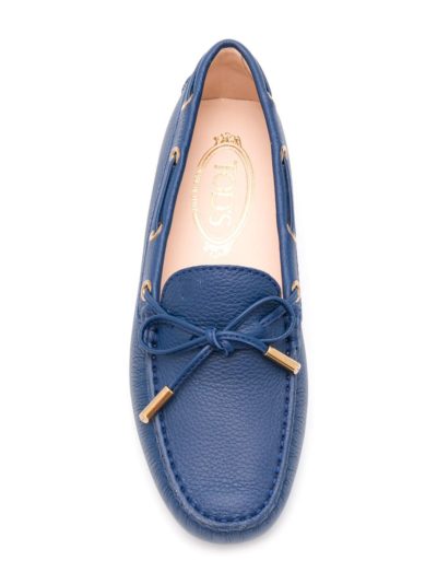 tod's - gommino loafers - blue - look