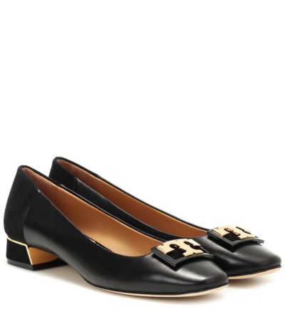 tory burch - gigi leather and suede pumps