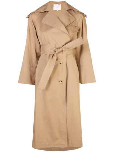 vince - belted trench coat